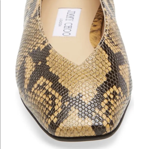 BNIB Jimmy Choo snake embossed flats - Picture 2 of 6